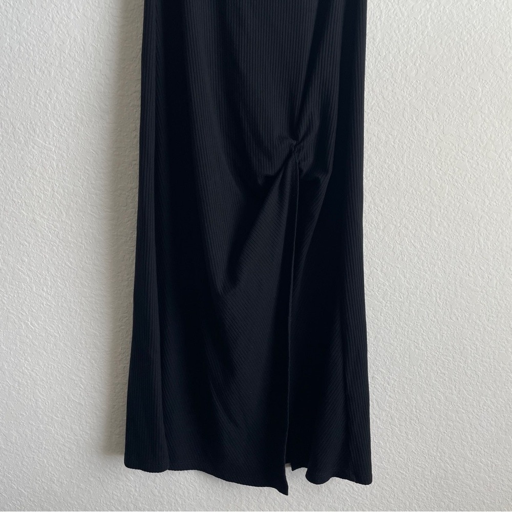 Reformation S Black Midi Dress with Tie strap halter Party Night Club Sexy - Picture 4 of 9